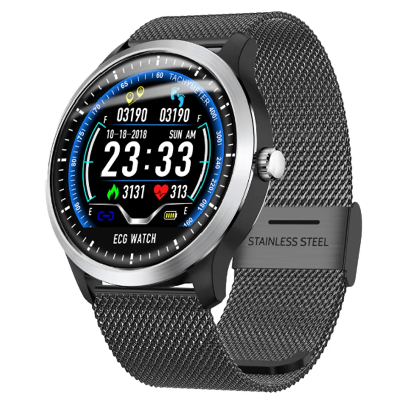 Br4 Ecg Ppg Smart Watch Men with Electrocardiogram Display Heart Rate Blood Pressure Smart Band Fitness Tracker New for Makibe