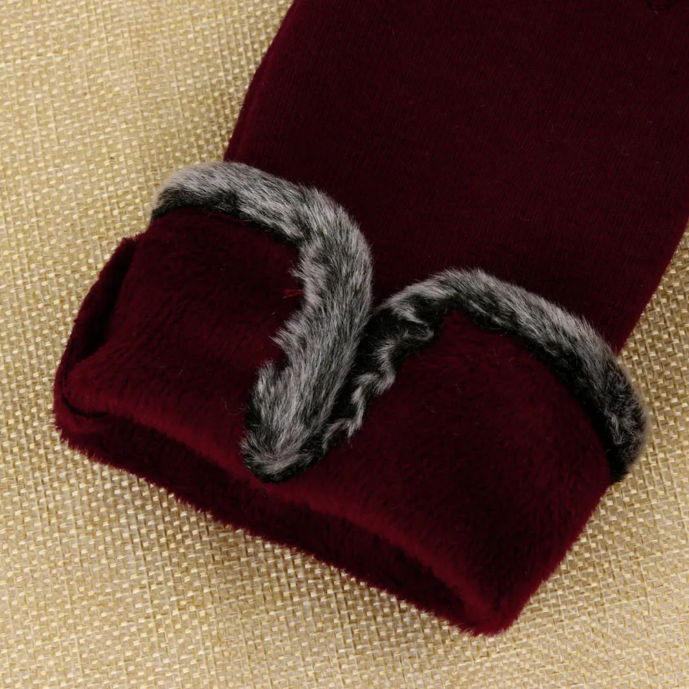 Новый стиль женские зимние перчатки теплые водонепроницаемые для вождения