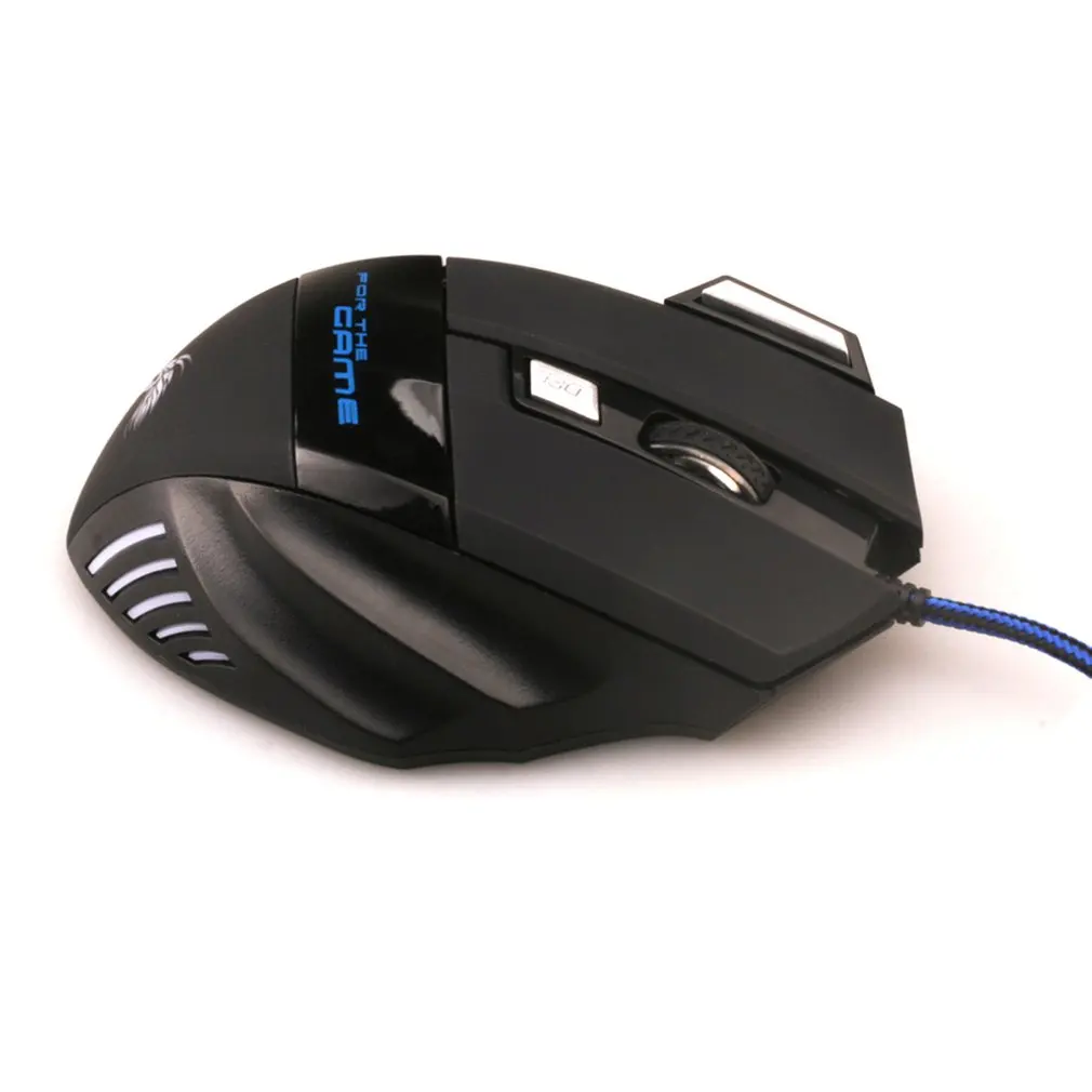 5500DPI USB Проводная игровая мышь 3D светодиодный оптический 7 кнопок Pro Gamer