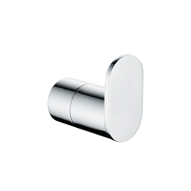Robe Hook Современные аксессуары для ванной комнаты хромированная отделка стойка для туалетной бумаги Полка для полотенец Держатель для стекла настенный крючок набор аксессуаров для ванной комнаты - Цвет: Robe Hook