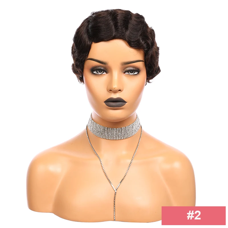 Волнистые Искусственные парики с вырезами для черных женщин натуральные черные