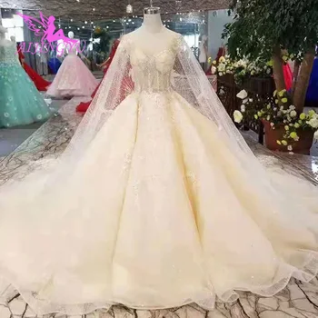 شراءAIJINGYU فساتين رسمية قوطية فاخرة قوانغتشو أحدث 2021 ميزانية حجم كبير Gownes مع الأكمام الزفاف مسلم
