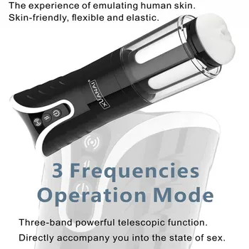 Automatic Male Masturbator Cup Realistic Vaginal Pocket Pussy adult masturbation tools Sex Machines toy for men Realistic Vagina 5