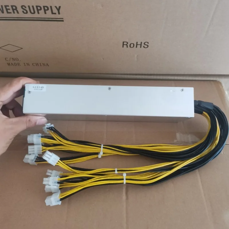 New Miner PSU For Single Channel 12V 1U 10*6Pin 2000W Mining Power