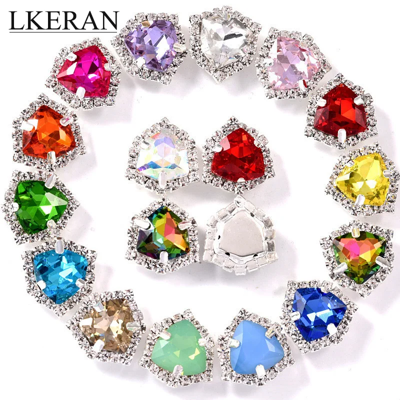 

LKERAN 5Pcs 12mm Hexagonal 4-Holes golden/Silver Metal Crystal buttons Diamante DIY for Wedding Decoratio sewing Clothing button