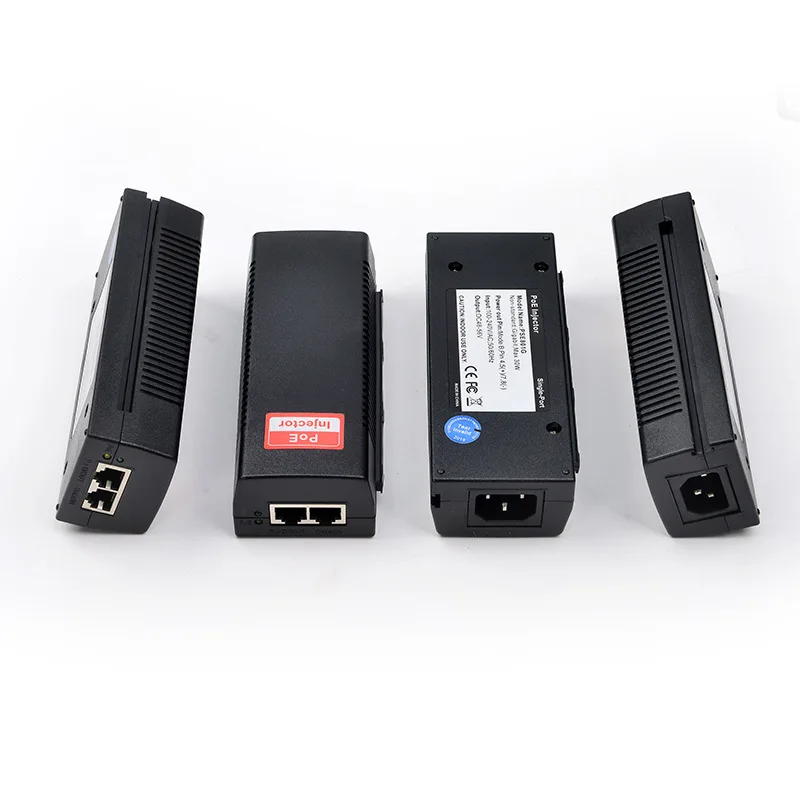 HKBTM Gigabit  POE Injector for IP Camera CCTV Security Surveillance PoE Power Supply Ethernet Adapter Phone US EU UK Plug 4
