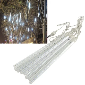 

Romantic Dreamlike Meteor Shower White 30CM 8Tubes 144LED Xmas Tree Light Party
