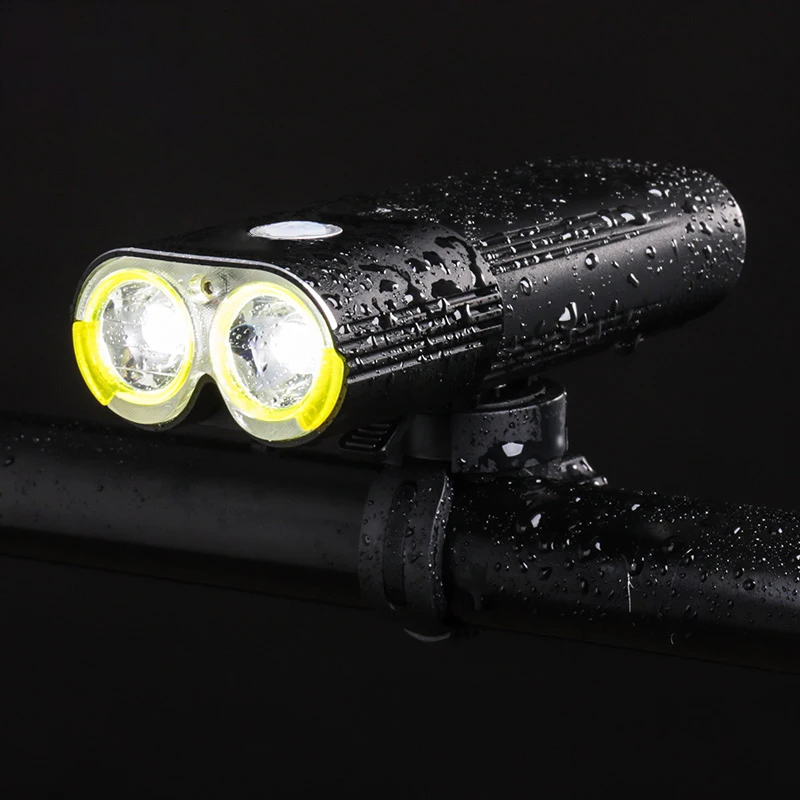 Профессиональный велосипедный светильник IPX6, водонепроницаемый, 1600 люменов, велосипедный внешний аккумулятор, Аксессуары для велосипеда, Перезаряжаемый USB светильник-вспышка, лампа