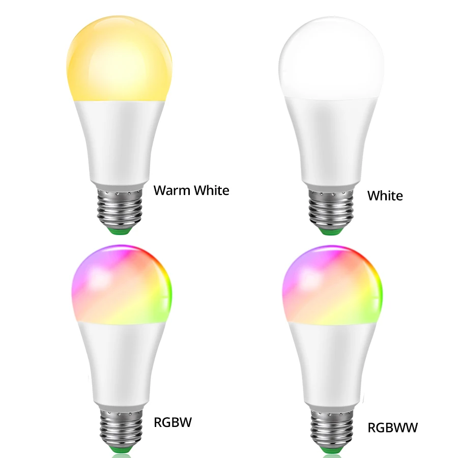 85-265 в, 15 Вт, умный светильник с регулируемой яркостью, Wi-Fi, лампа CW WW RGB Alexa, приложение Google Assistant, голосовое управление, E27, E14, B22, интеллектуальная бомба
