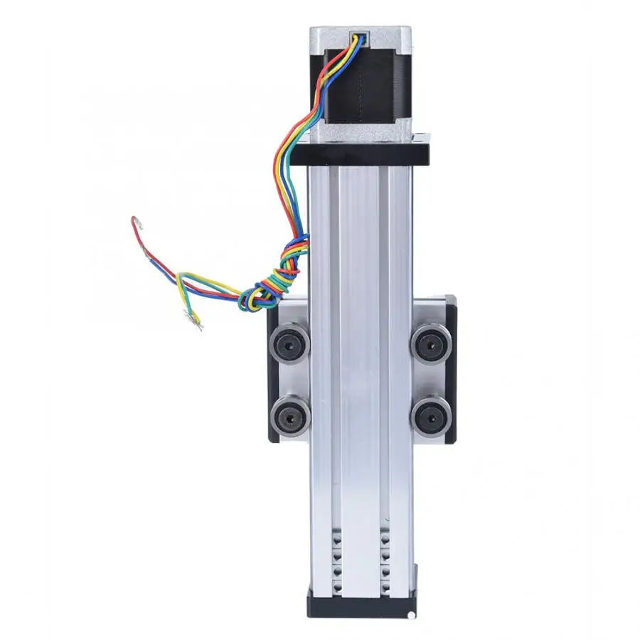 200mm Stroke Single Shaft Ball Screw Linear Guide Rail CNC Sliding Table with 42 Motor GIRL INSTITUTE XG-WU Linear Rail Ball Screw Guide Rail Tool 1605