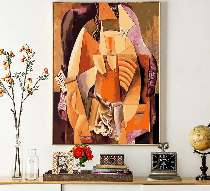 Балала "сделай сам" Современная Абстрактная живопись маслом по номерам Wall Art Плакаты картинки для Декор в гостиную без рамы из плотной ткани