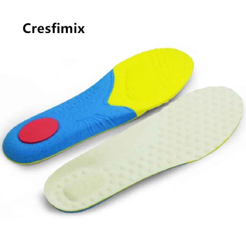 Cresfimix Semelle De Chaussures мужские удобные мягкие спортивные стельки для бега, Дышащие стельки размера плюс C5576