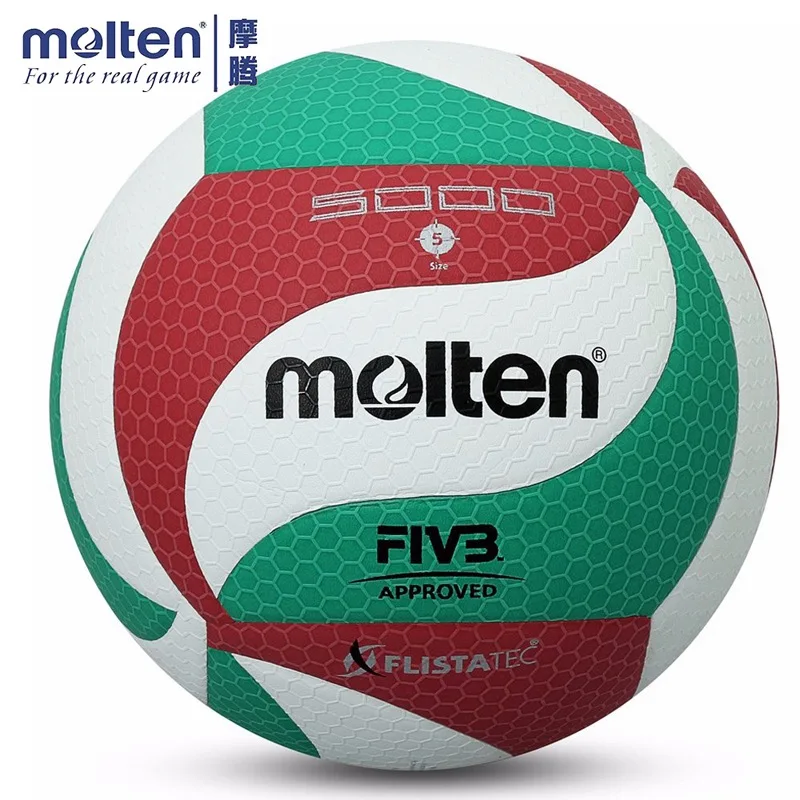 Original Molten V5M1500/V5M5000 Volleyball Ball Official Size Volley Ball With Ball Bag For Indoor Outdoor Training Handball