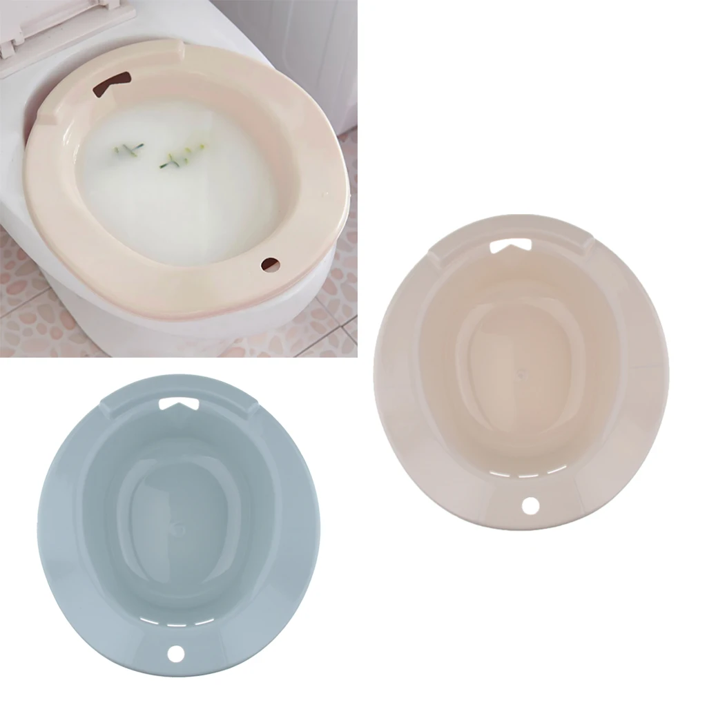 2Pcs Toilet Sitz Bath Hip Tub Flusher Bath Basin Bidet for Pregnant Women Postpartum Hemorrhoid Patients
