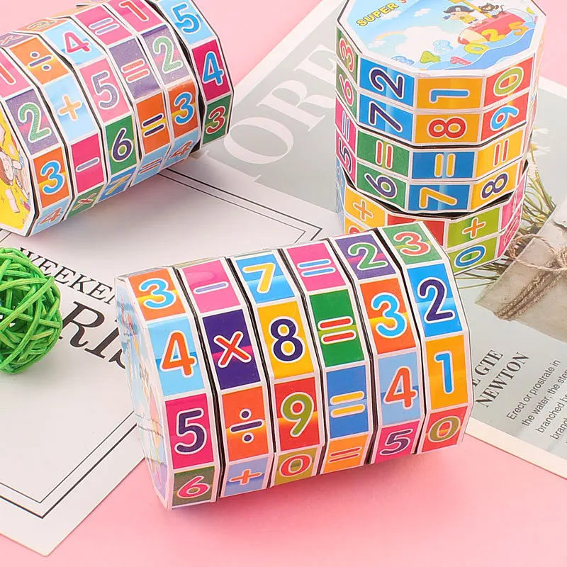 Cubo digital de aprendizaje para niños, juguete infantil de dibujos animados, Sudoku intelectual, Color, coordinación mano-ojo, alivio del estrés
