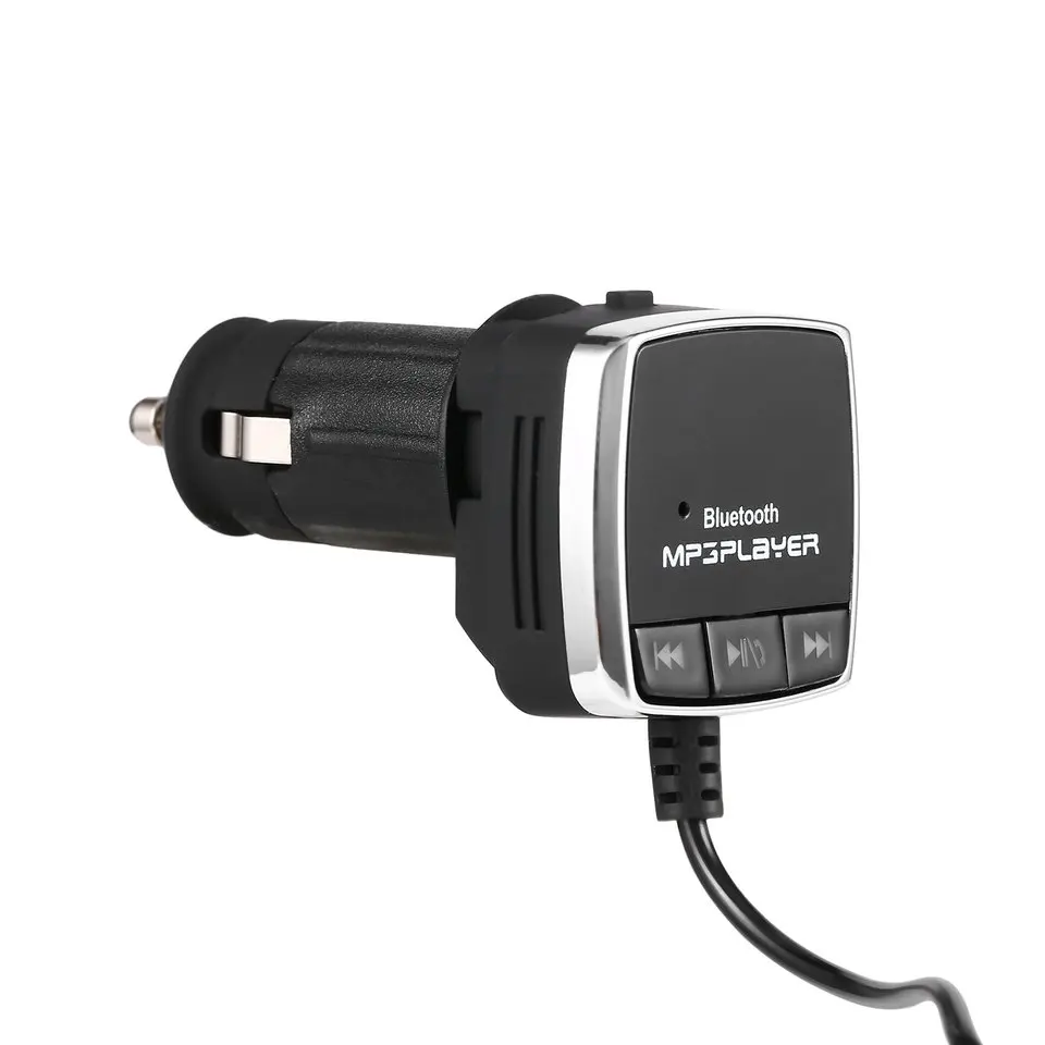 Автомобильный FM стерео Bluetooth, беспроводное аудиоустройство с двойной передачей светодиодный экран MP3 музыкальный телеграф USB порт 5 В/2.1A зарядка
