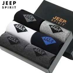 JEEP SPIRIT брендовые носки мужские повседневные хлопковые дезодорант впитывающие пот дышащие Calcetines Hombre уличные носки подарок для мужчин