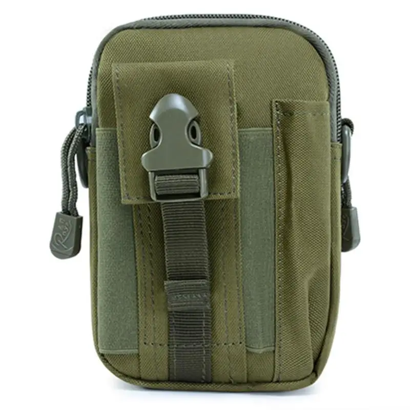 Army Green Водонепроницаемый Molle сумка через плечо поясная сумка сумки для ключей мобильного телефона - Цвет: Army Green