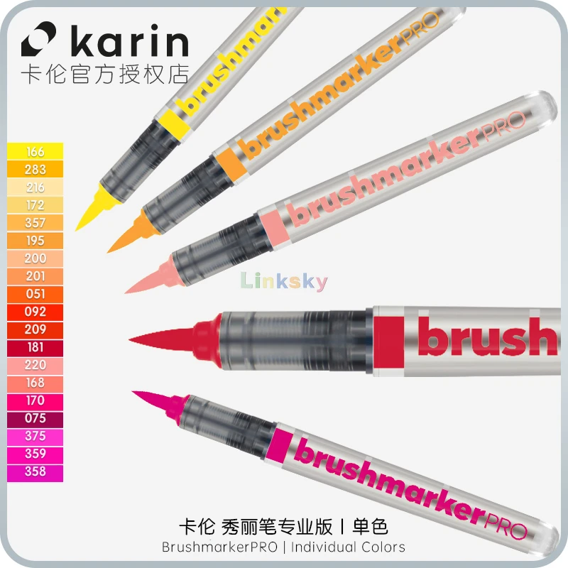 Karin Brushmarkers Pro | Art - Pro Colors Writing Markers Pen -