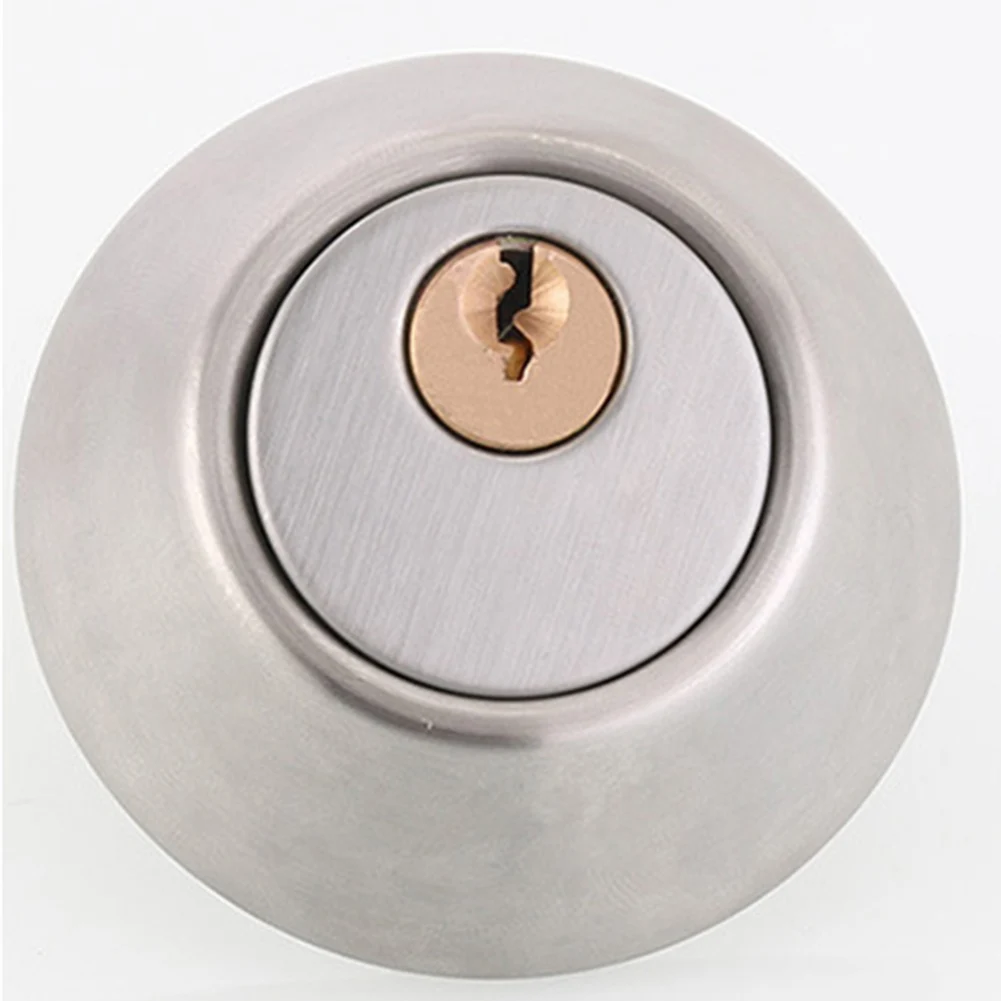 Theftproof Round Handle Door Knobs bell interior locking door knob Stainless Steel Entrance Interior Passage With Locks Key