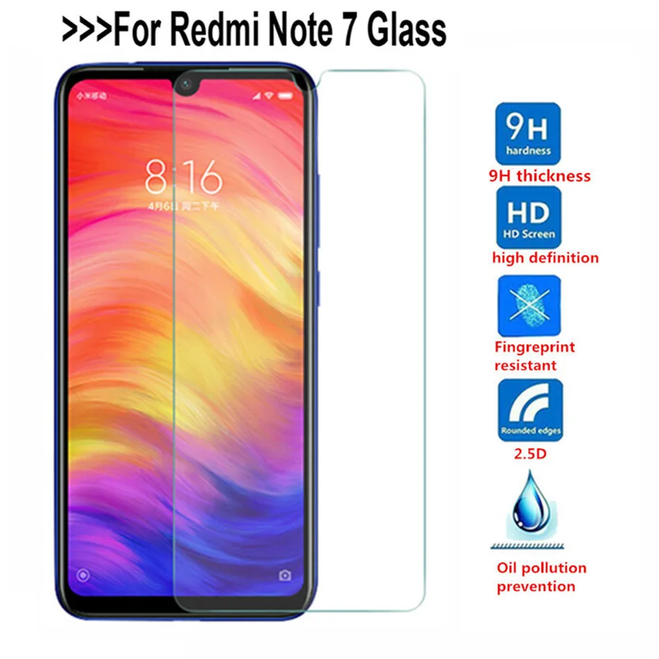 Закаленное стекло для Xiao mi Red mi Note 7 5 6A 8A 8 Pro mi 9T lite A3 Защитное стекло для экрана на красном mi note 7 8 Pro стекло