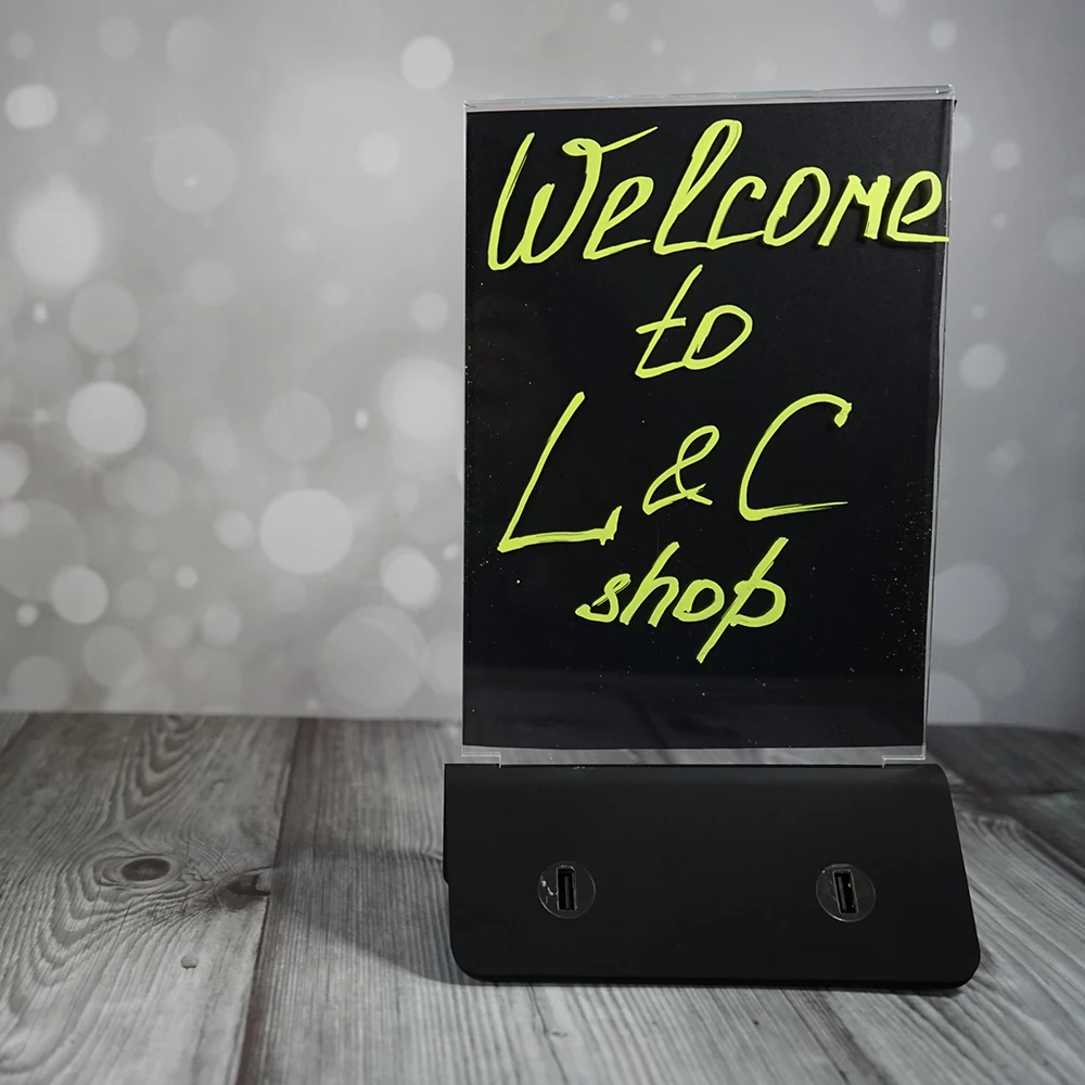 

For Home Family Decoration Office Reminder Memo Photo Frame Poster Table Desktop Shared 4 USB Multiple Ports Power Bank Charger