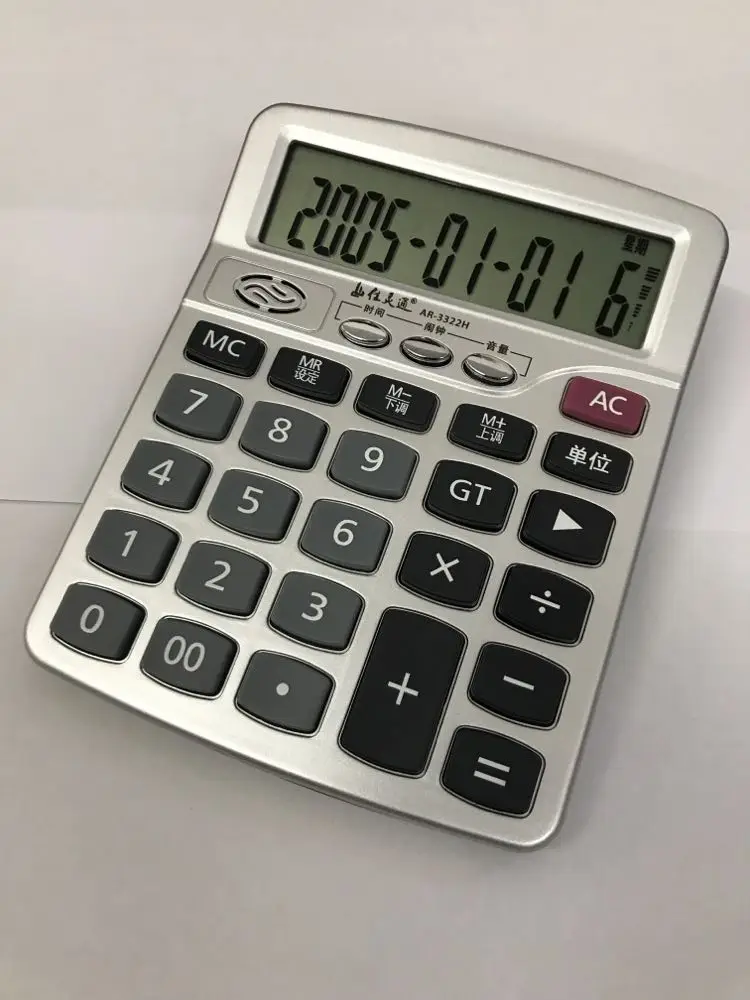 JL AR-3322 электронный калькулятор может воспроизводить музыку Календарь Будильник музыкальный калькулятор