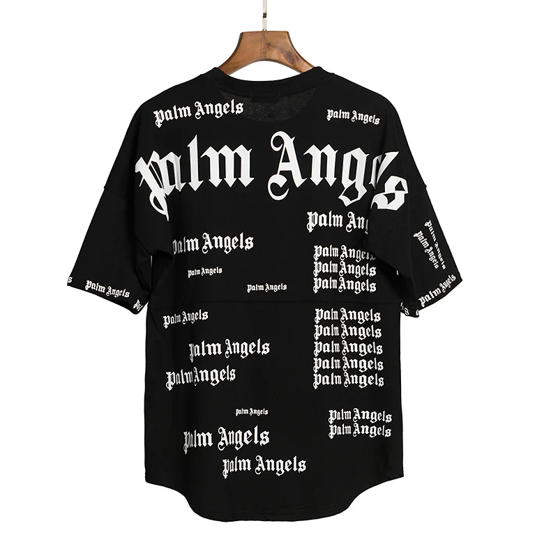 Palm Angels Letters Creative fun popular simple versatile short-Half Men's  T-shirt