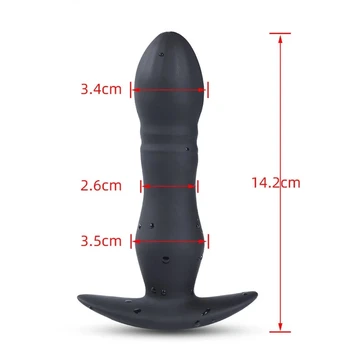 Anal Vibrator Telescopic Dildo Vibrators Male Prostate Massager Wireless Remote Control Butt Plug Vibrator Anal Sex Toys For Men 6