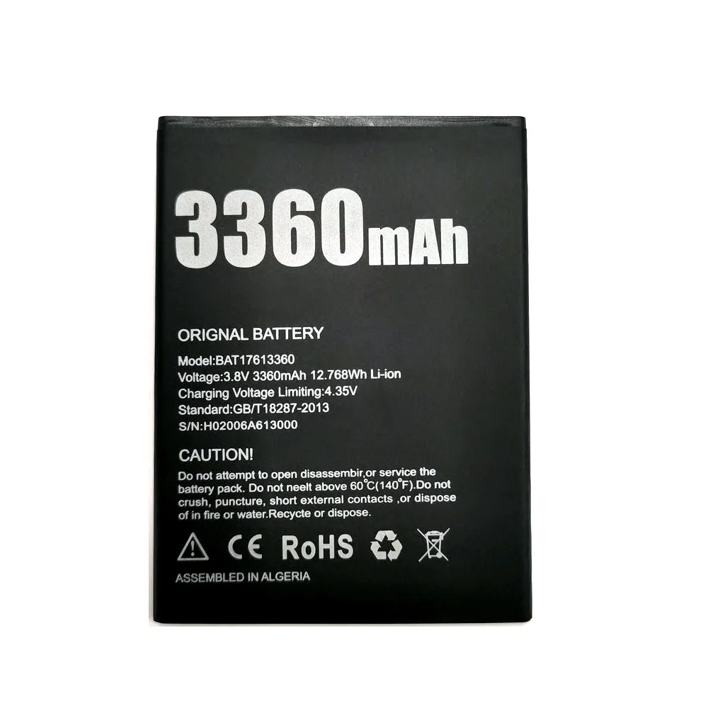 Аккумулятор DOOGEE X30 BAT17613360 3360 мАч для смартфонов X30L | Мобильные телефоны и