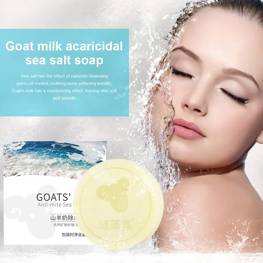 

Sea Salt Soap Oil Control Face Washing Cream Cleansing Oil Soap for Dry Natural Oily Skin