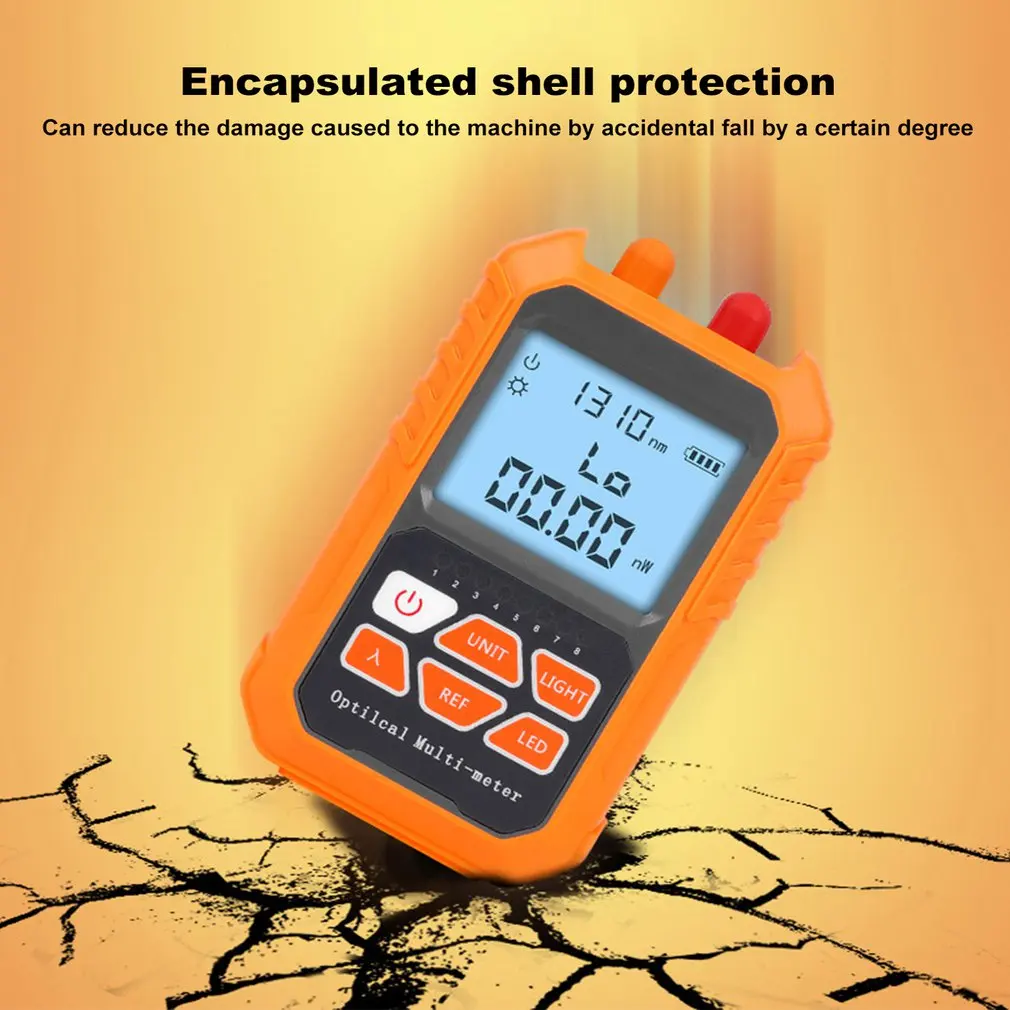 3 in 1 Visual Fault Locator 15km Network Fiber Optic Cable Tester Red Light Laser Pen LED Lighting Optical Power Meter