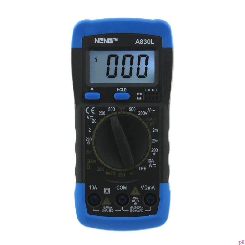 ANENG A830L Цифровой мультиметр lcd DC AC напряжение диод Freguency мультитестер