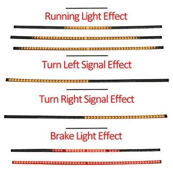 

Brake Light strip Bar IP68 Flow Sequential Super bright 60Inch Car Auto