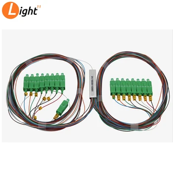 

1-10PCS SC/APC Fiber Optic PLC Splitter 1X16 Mini Module 0.9 1m with Connector Free Shipping