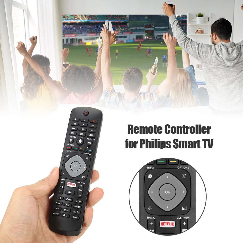 Сменный пульт дистанционного управления для PHILIPS TV с приложением NETFLIX HOF16H303GPD24