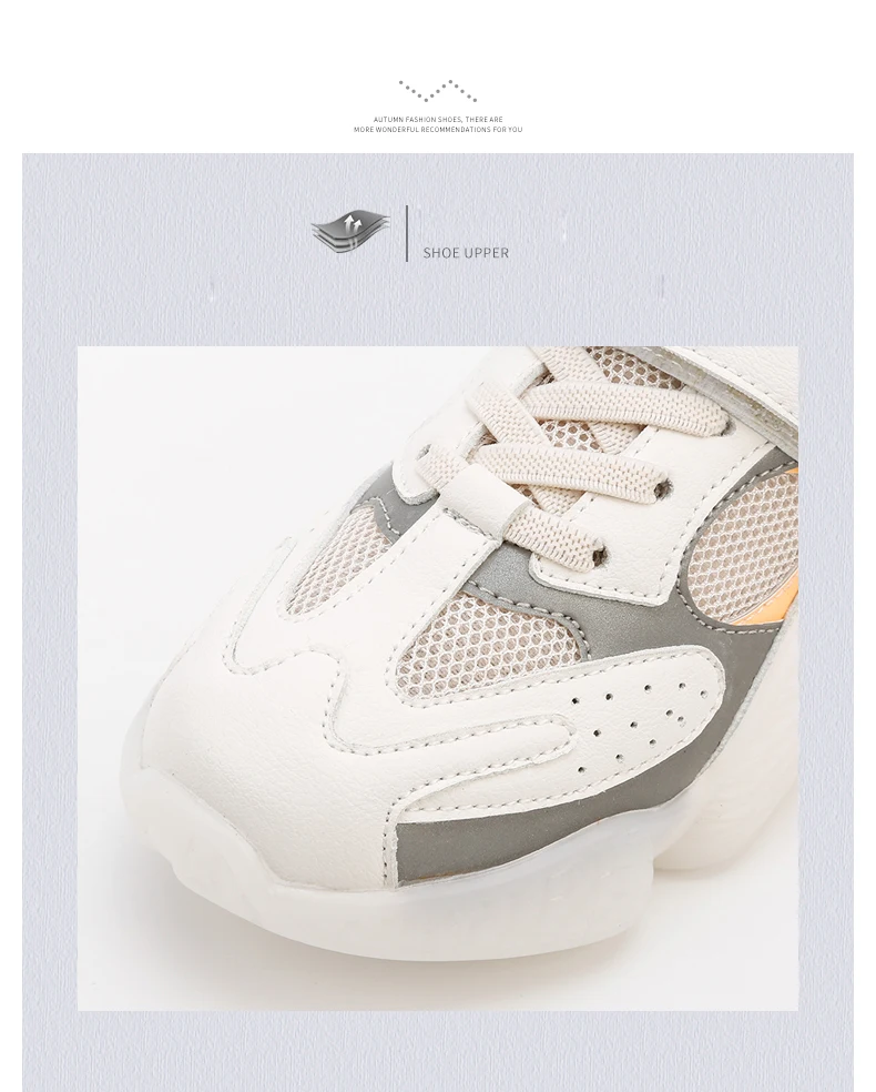 New Autumn Kids Casual Sneakers Baby Girls Running Shoes Children Mesh Sport Sneakers Boys Black Brand Chunky Sneakers Trainers