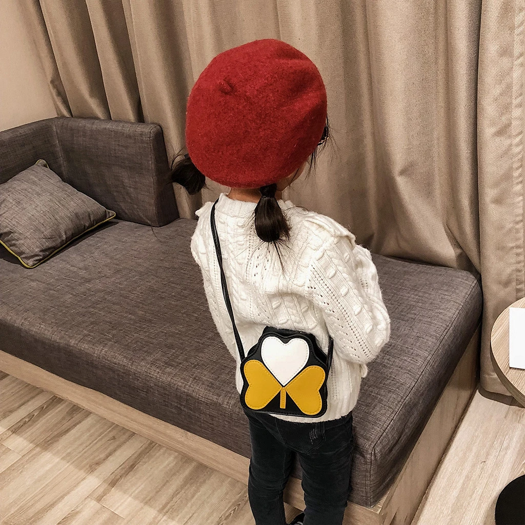 2019 Girl Backpacks Coin Purse Handbag Children Wallet Small Kids Shoulder Handbag Crossbody Purse Money Baby Heart Bags 823