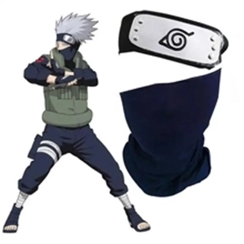 Kakashi Konoha Headband Mask Cosplay Ninja Accessories Weapon Armor Throw Darts Kunai Hokage Gloves Bracelet Props | Тематическая
