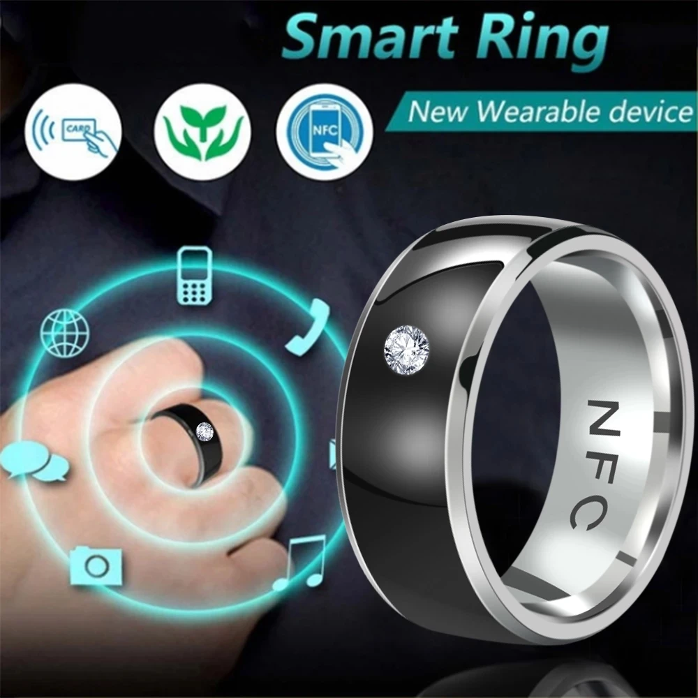 Jackcom R4 Smart Ring Wearable Device NFC Magic Ring Waterproof Health Men  Women Ring Jewelry For IO | Shopee Philippines