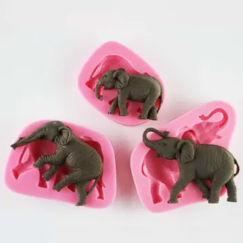 

3Pcs Happy Elephant Family Dad Mom Baby Resin Silicone Molds Kit Jewelry Tools Dried Flower Resin Decorative DIY Hand Crafts