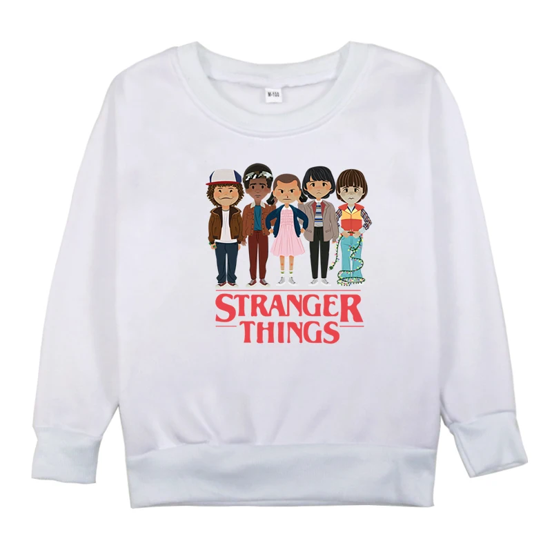 

Stranger Things Printed Kids Girls Spring Autumn Casual Clothes Sweatshirt Fashion Baby Boys Long Sleeve Blouse Kids Sweatshirts