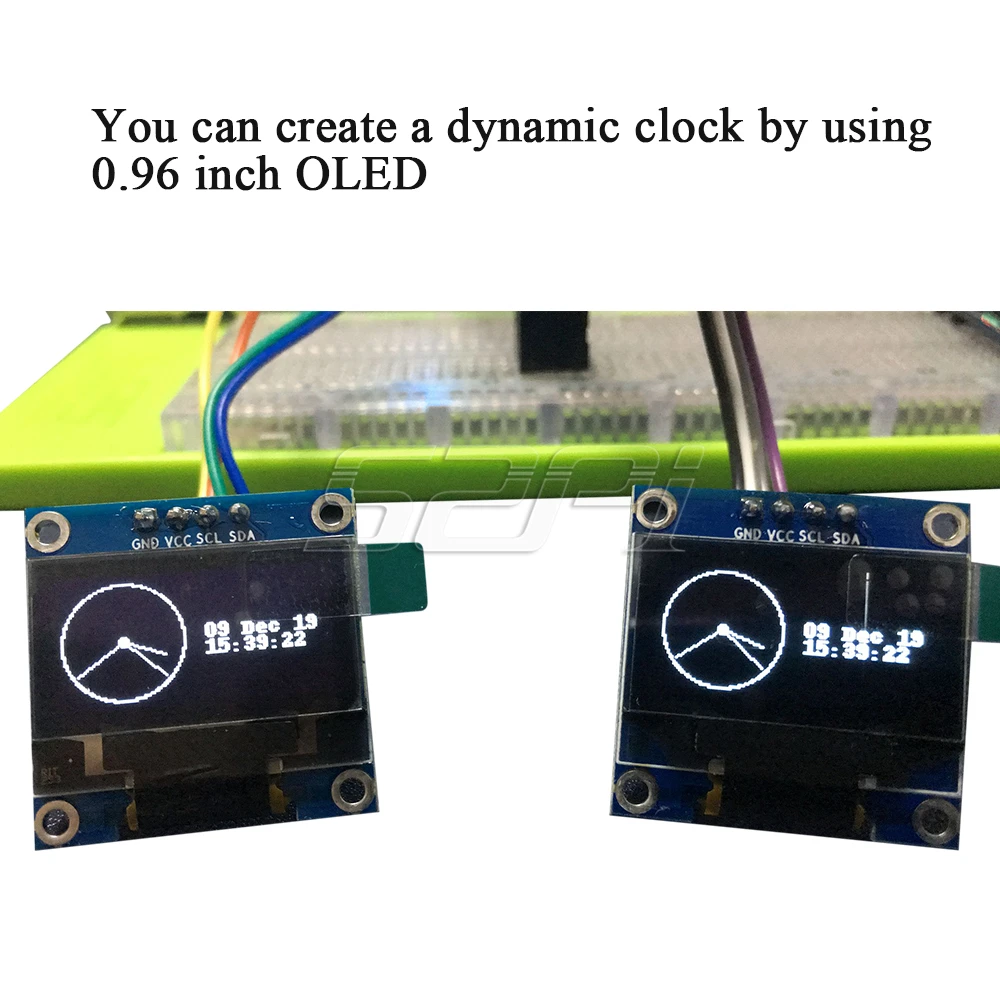 52Pi 0,96 дюймовый модуль oled-экрана 128*64 IIC SSD1306 для Raspberry Pi 4 B/3 B(+)/2 B/Zero(W)/Beaglebone черный/C51