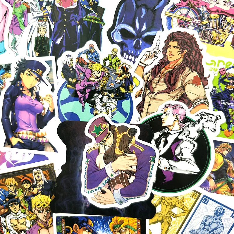 50 шт./компл. аниме Jojos Необычные наклейки на тему путешествий для холодильника телефона скейтборды мотоцикла ноутбука багажа наклейки на велосипед