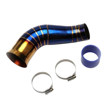 

Roasted Blue Stainless Steel Filter Tube Motorcycle Intake Vent Middle Link Pipe for YAMAHA Xmax300 2018+