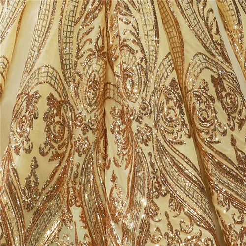Коллекция, платья для выпускного вечера с длинным рукавом, расшитые блестками, мусульманское зеленое ТРАПЕЦИЕВИДНОЕ роскошное платье для выпускного вечера, настоящая фотография, BLA60799 - Цвет: gold