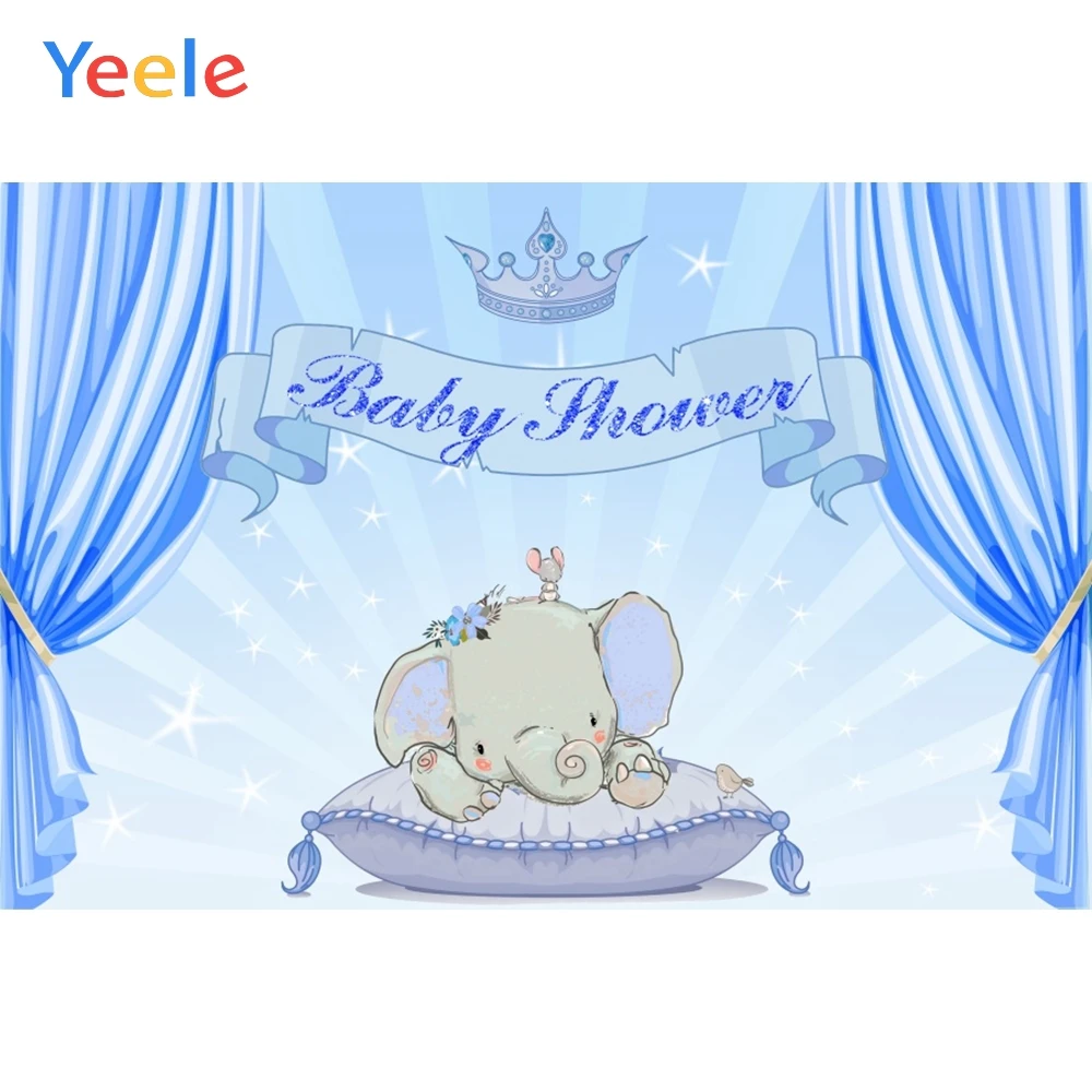 Фотофоны Yeele с изображением слона звезд мальчика детского дня рождения|Фон для