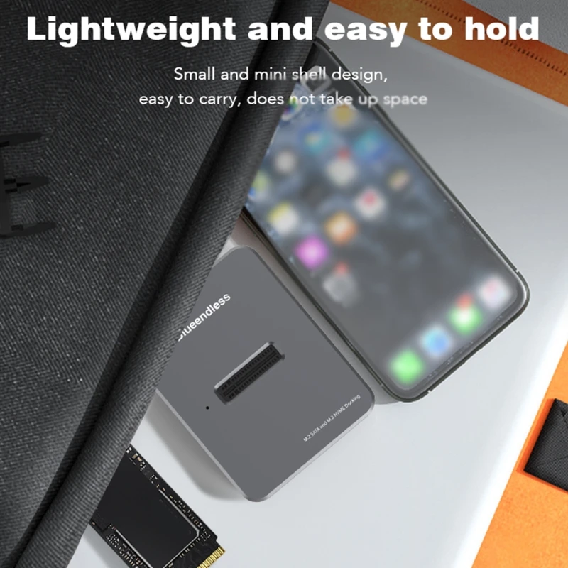 M.2 SSD Enclosure Base for M2 NVME/SATA Dual-protocol 10Gbps USB3.1 hdd enclosure external hard drive housing m2 ssd enclosure