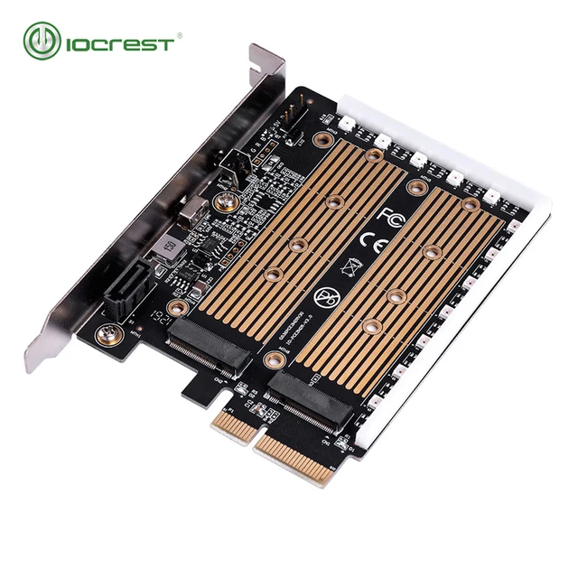 Jeyi Argb Pcie 4.0 Nvme Adapter, Pcie To Nvme M.2 Adapter Card With  Heatsink, Compatible With Pcie 4.0/3.0/2.0/1.0, Argb Sync - Add On Cards &  Controller Panels - AliExpress