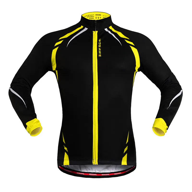 WOSAWE, мужские флисовые зимние куртки для велоспорта, термальная Спортивная одежда для езды на велосипеде, велосипедное пальто с длинным рукавом, Женская велосипедная ветровка MTB, одежда - Цвет: BC274Y